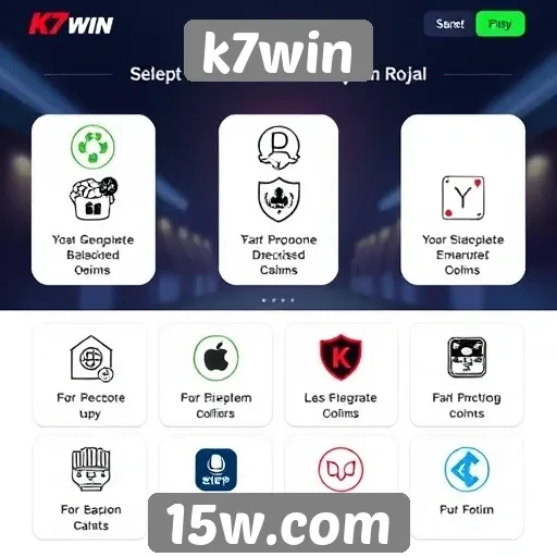 Funcionalidades do site k7win em destaque